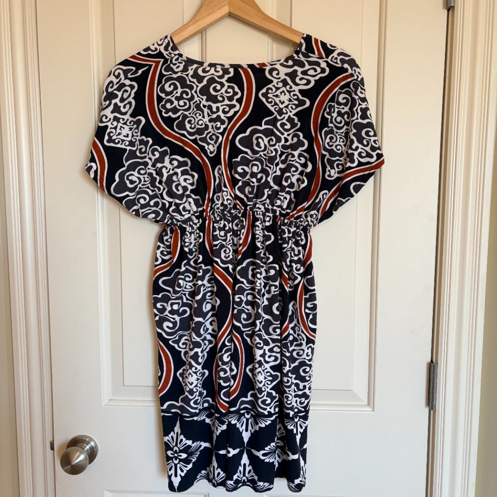 India Boutique Kaftan Dress OS One Size Resort Wear Bohemian Butterfly Sleeve - Picture 2 of 5